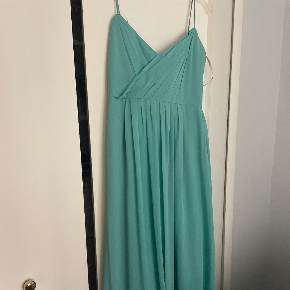 Blue Maxi Bridesmaid Dress